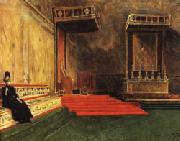 Leon Bonnat Interior of the Sistine Chapel Sweden oil painting artist